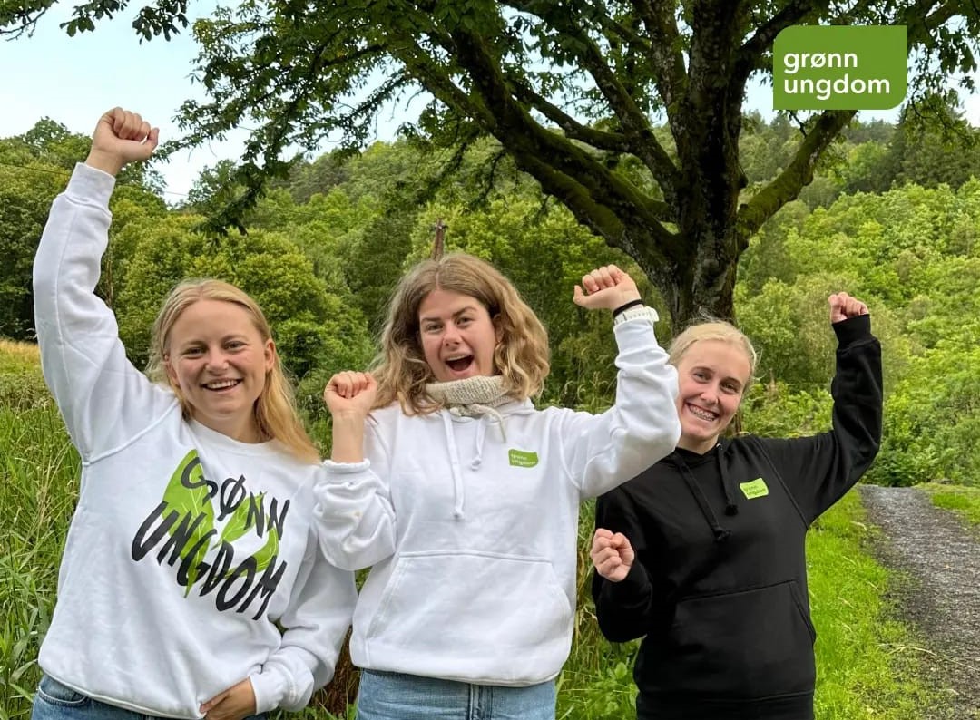 Grønn Ungdom rett etter skolevalgkampen i Agder i 2023